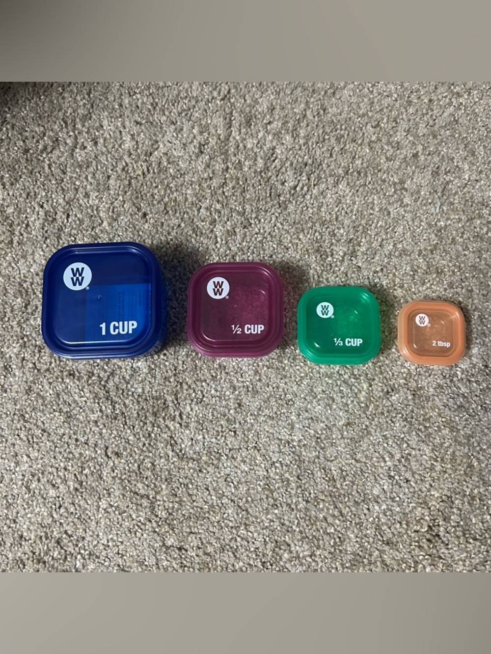 3/$10 WW Portion-Control Food Storage Set - Blue, Purple, Green, Orange